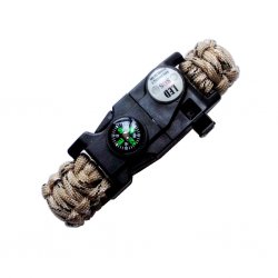 Survival Bracelet Desert Camo - LED