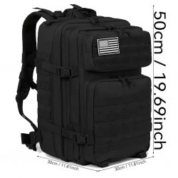 Army Gross MOLLE Assault Rygsæk 45L – Sort