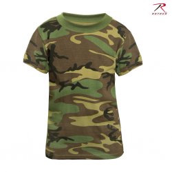 Militære Tøj til Børne T-shirt Woodland Camo