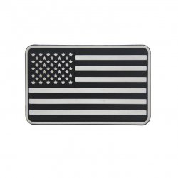US Flagg PVC gummi - White/Black