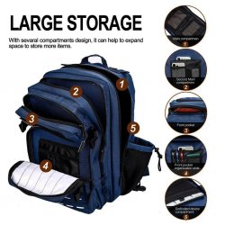 Nordic Army Laser Cut Gym Rygsæk - Navy Blue- 45Liter