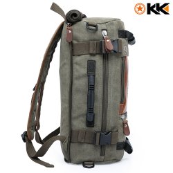 Kaka Canvas Hiking Backpack 40L - Army Green