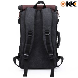 Kaka Canvas Hiking Backpack 40L - Black