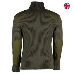 Woolly Pully Roll Neck Sweater 100% Wool - Green