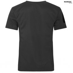 Nordic Army® Quick Dry T-Shirt - Black - Swedish Patch