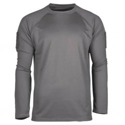 Mil Tec Quick Dry Långärmade T-Shirts - Grå