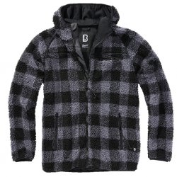 Brandit Teddyfleece Worker Sherpa Jacket - Gray