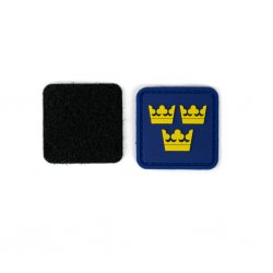 Three Crown Rubber Insignia Navy Blue