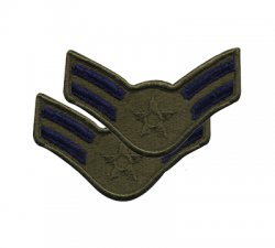 Patch USAF Airman 1. klasse 1986-1992 Olive Green