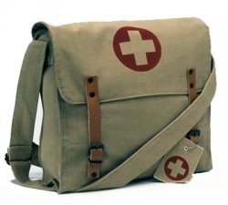 U. S. Vintage MEDIC håndtasker Kaki