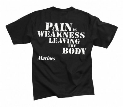 T-trøje MARINES PAIN IS Weakness
