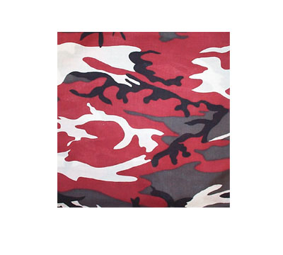 US Bandana i Rød kamuflage