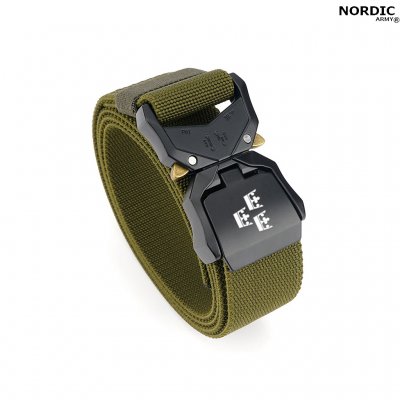 Nordic Army® Tactical Stretch Bælte Three Crown - OD