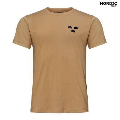 Nordic Army T-Shirt 3 Crown Kronor - Coyote Brun