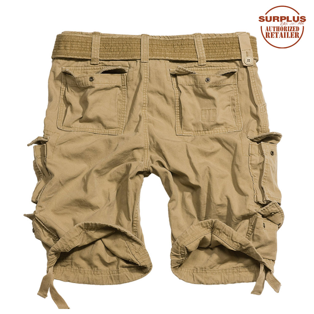 Brand New Surplus Raw Vintage Division Shorts - Beige - Shorts Militær Tøj - Armygross.dk