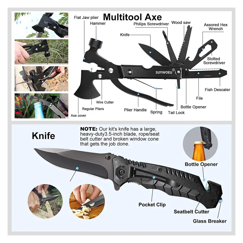 Outdoor multi-functional survival kit - Survival - Camping 