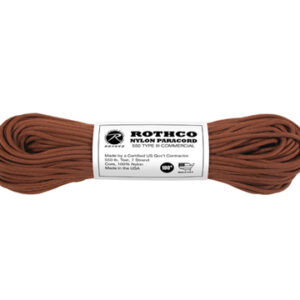 Paracord US Original Chocolate Brun 30meter