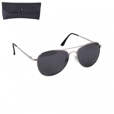 Rothco 58mm Polarized Pilotglasögon Chrome/Smoke