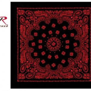 Rothco Trainmen Bandana Black/Red