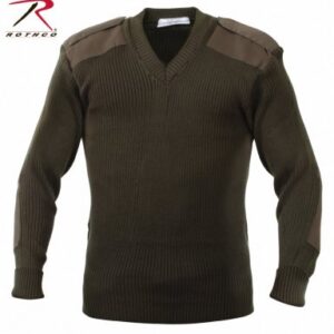 ROTHCO ACRYLIC V-NECK SWEATER OD