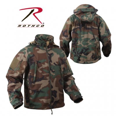 ROTHCO Special OPS Tactical Softshell Jakke Woodland Camo
