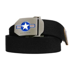 Army Belt Canvas US Airforce - Black
