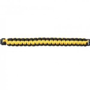 Paracord Armband Gul/Sort