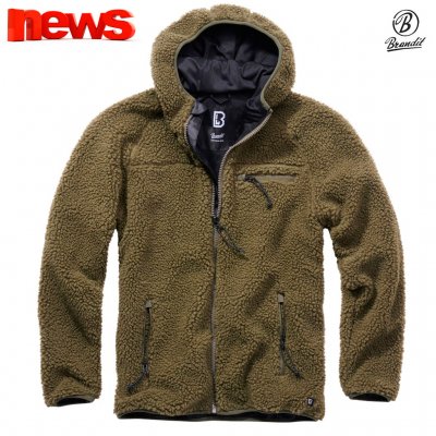 Brandit Teddyfleece Worker Sherpa Jacket Olive