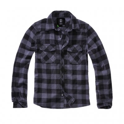 Kids Flannel Shirt - Gray Check