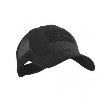 BLACK TRUCKER BASEBALL CAP