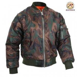 Rothco MA-1 Jakke - Woodland Camo