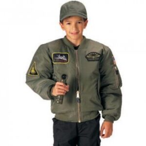 Bomberjacka Rothco Olivgrön barn med tygmärke