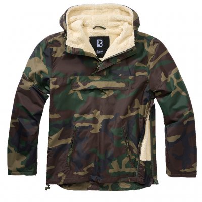 Brandit Windbreaker Sherpa - Woodland Camo
