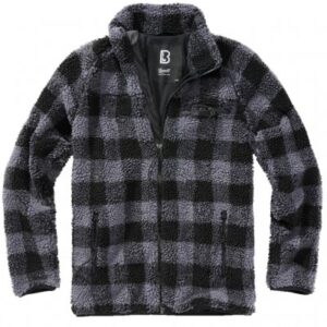 Brandit Teddyfleece Jakke - Black/Gray