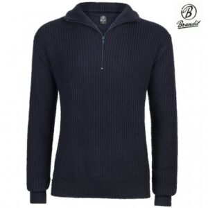 Brandit Marine Pullover Troyer - Navy Blue