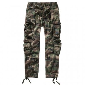 Brandit Pure Slim Fit Bukser - Woodland Camo