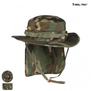 BRITISH WOODLAND R/S BOONIE WITH NECK FLAP