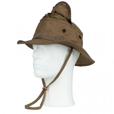 Bush hat with mosquito net - Coyote Brown