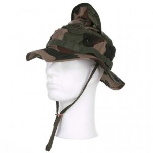 Bush hat med myggenet - French Camo