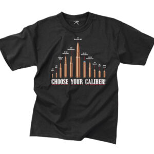 Rothco T-Shirt Svart CHOOSE YOUR CALIBER