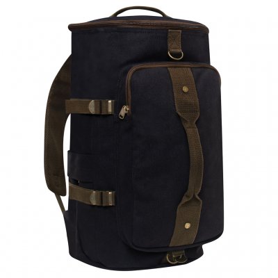 Rothco Convertible Canvas Duffle / Rygsæk - Black