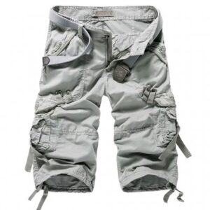 Nordic Army Cargo Shorts - Long Style - Gray