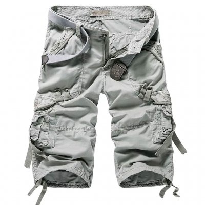 Nordic Army Cargo Shorts - Long Style - Gray
