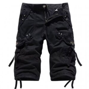 Nordic Army Cargo Shorts - Lång modell - Svart - Lång modell - Svart - Long Style - Black