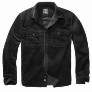 Corduroy Classic Shirt Long Sleeve - Black