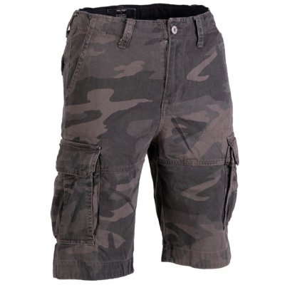 Miltec Vintage Stonewashed Shorts - Dark Camo