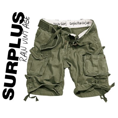 Surplus Division Cargo Shorts - Olive