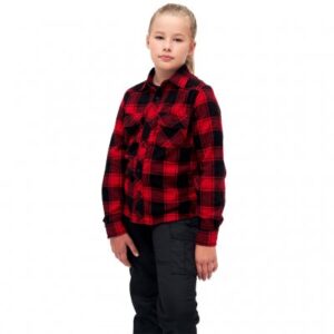 Kids Flannel Shirt - Red Check