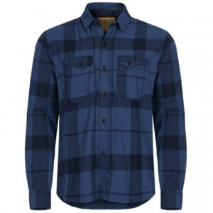Nordic Army Flannel Shirt - Blue-Svart