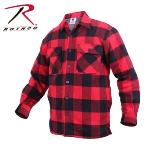 Rothco Extra Heavyweight Buffalo Plaid Sherpa-lined Flannel Shirts - Red
